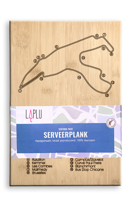 Spa-Francorchamps Track Map Keepsake & Serving Board — gallery 3